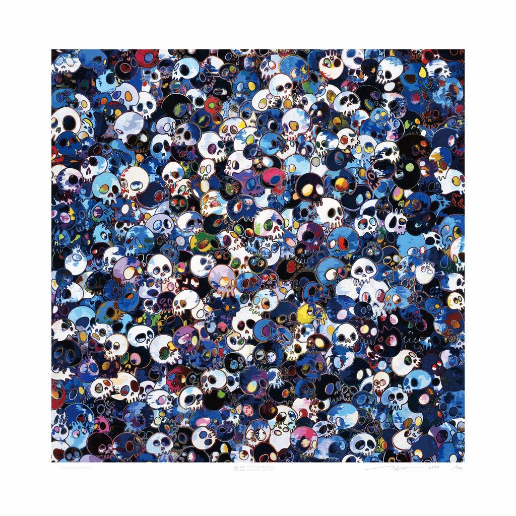 Kunpei_yamanashi　デジタルプリント  BLUE SKULL Takashi Murakami | Blue Skulls, 2025 – Pinto Gallery