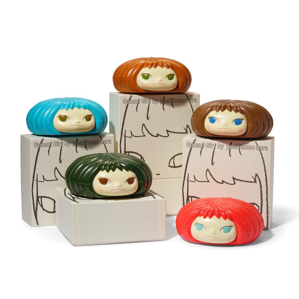 キャラクター Gummi Girl by Yoshitomo Nara Yoshitomo Nara | Gummi Girl (Set of 5), 2006 – Pinto Gallery