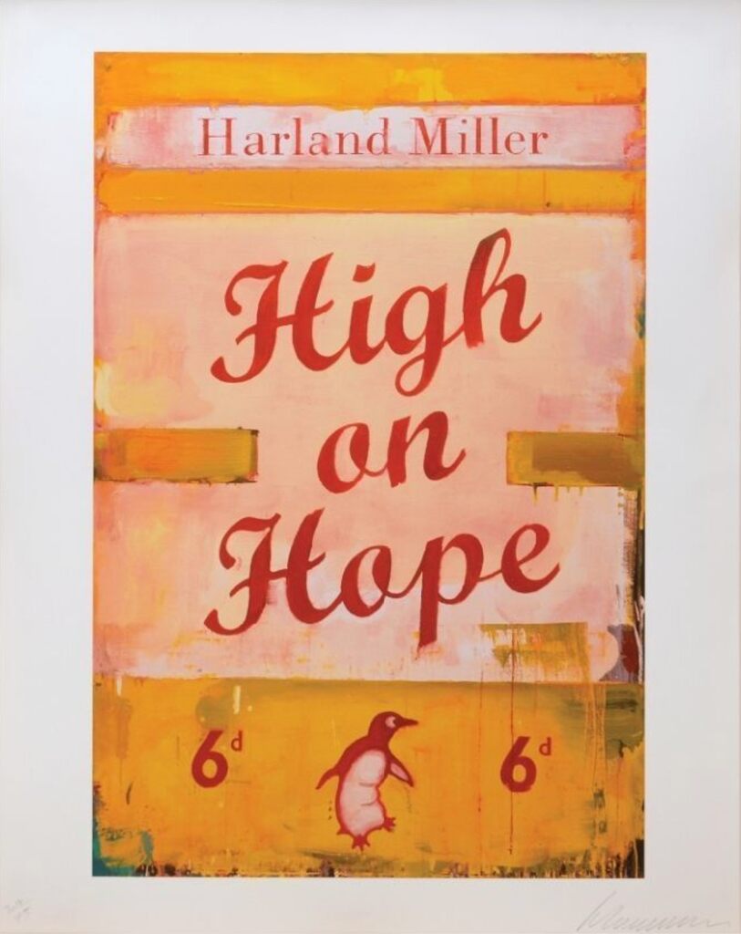 Harland Miller - High on Hope, 2019 - Pinto Gallery
