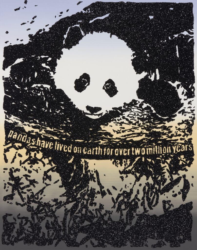 Rob Pruitt - Giant Pandas Spend About 12 Hours a Day Eating Up to 15 Kilograms of Bamboo. Bamboo is Rich in Protein as Well as Fibre, Which is Why They Poop Up to 50 Times a Day! Sometimes They Eat and Poop at the Same Time., 2019 - Pinto Gallery