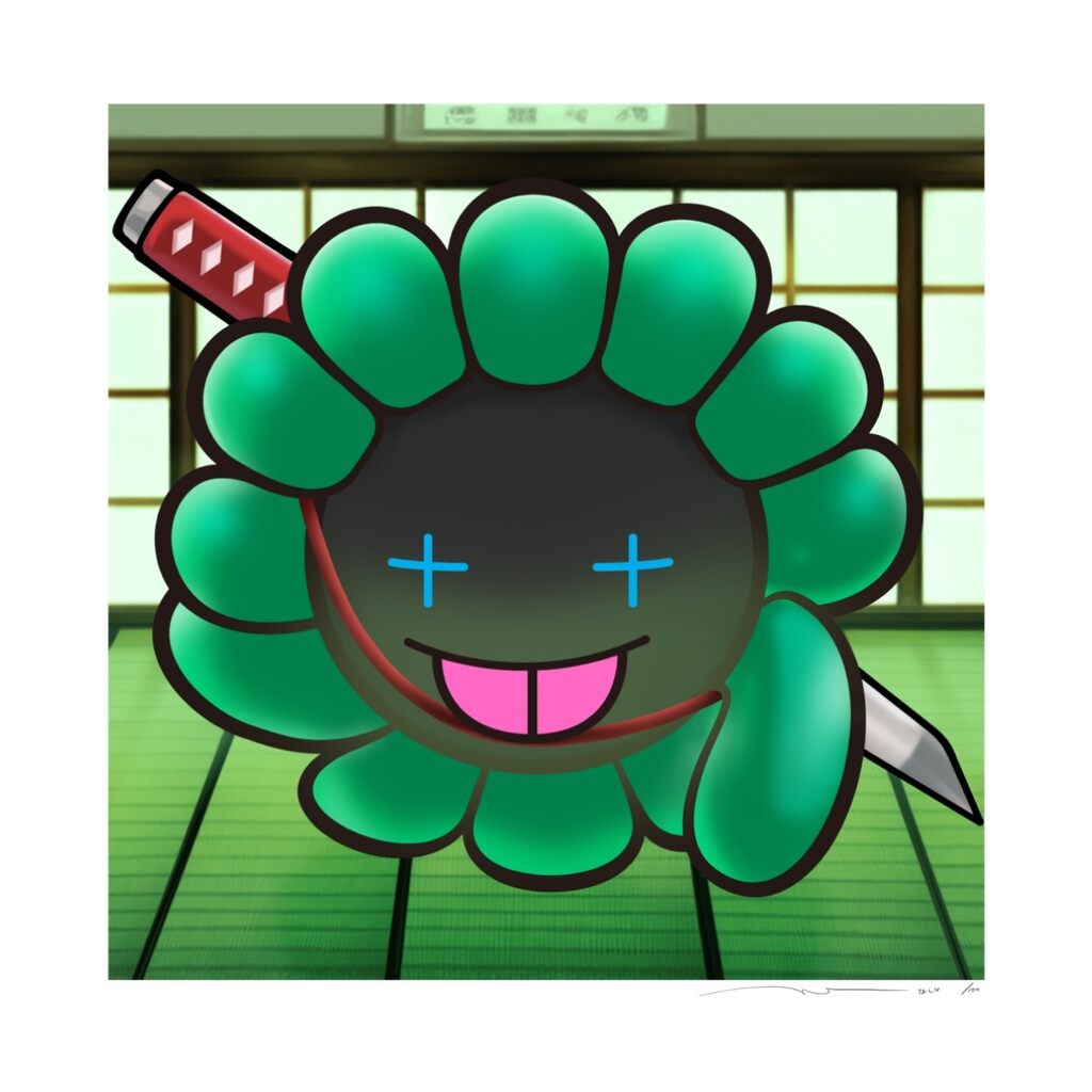 Murakami.Flower 2点#11632 日本刀 #5233 スシバー Takashi Murakami | Murakami.Flower #11632 Japanese sword, 2024