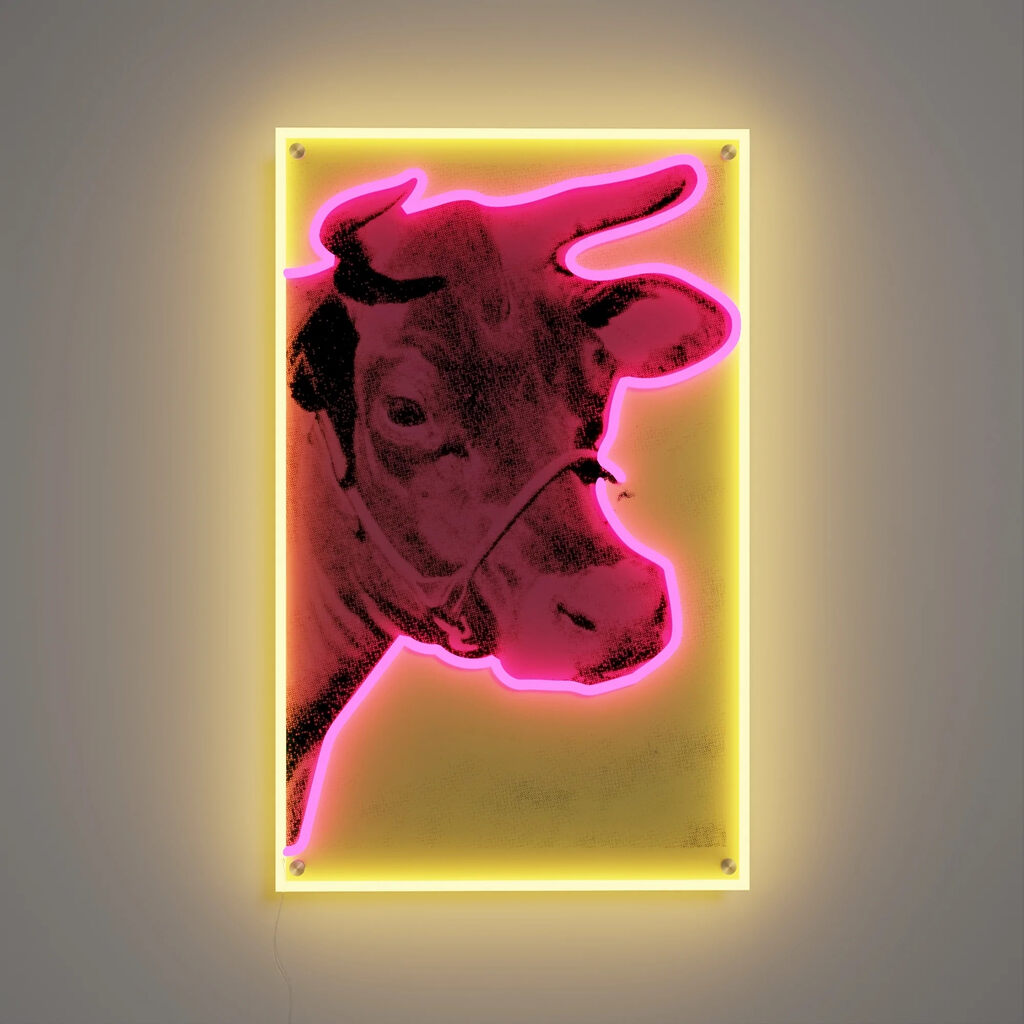 Andy Warhol - Cow LED Neon Sign, 2022 - Pinto Gallery