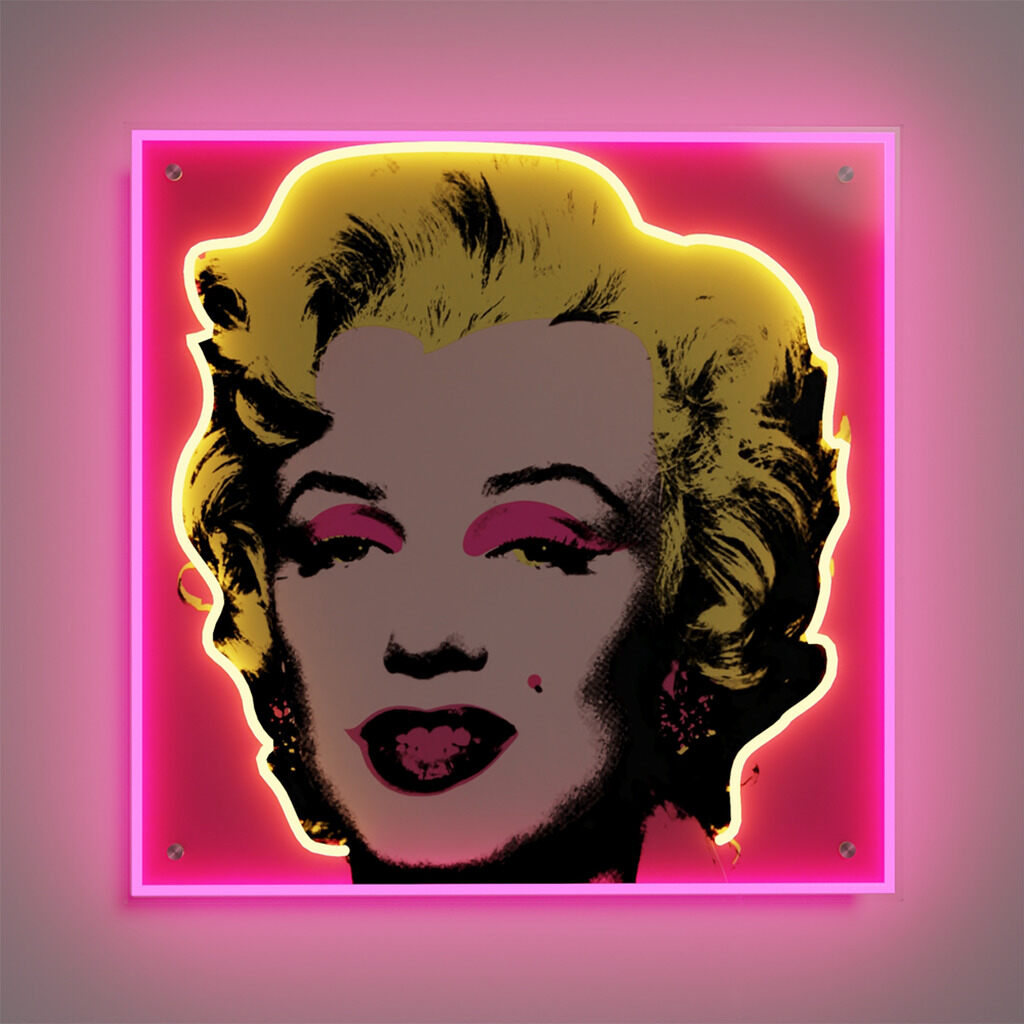 Andy Warhol - Marilyn Small LED Neon Sign, 2022 - Pinto Gallery