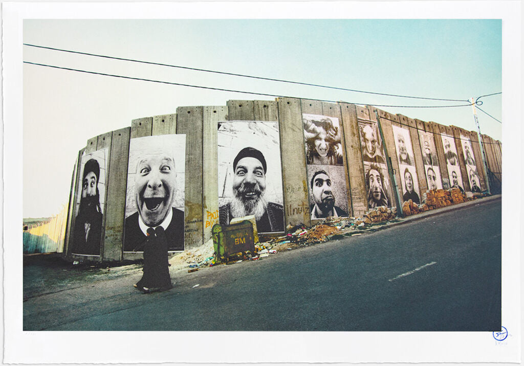 JR - 28 Millimètres, Face 2 Face, Separation Wall, Security fence, Palestinian side, Bethlehem, 2007, 2021 - Pinto Gallery