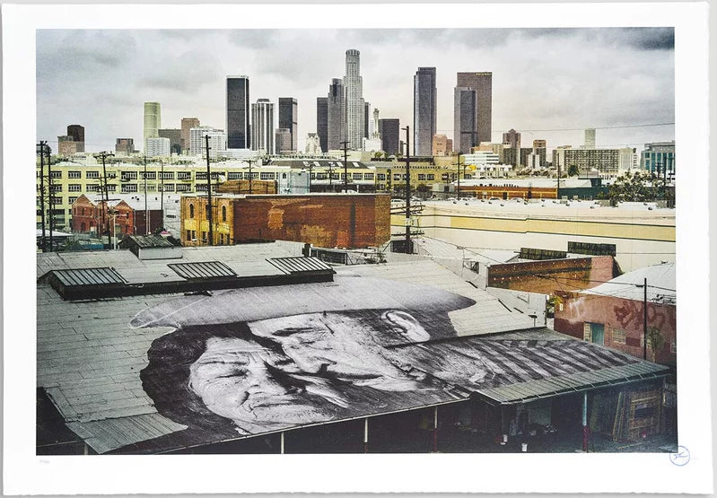 JR - The Wrinkles of the City, Los Angeles, Lovers on the roof, USA, 2012, 2016 - Pinto Gallery
