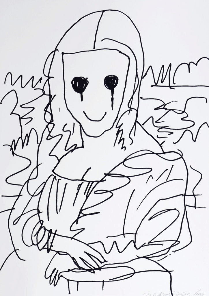 MADSAKI - Coffee Break Drawing of Mona Lisa_P, 2020 - Pinto Gallery