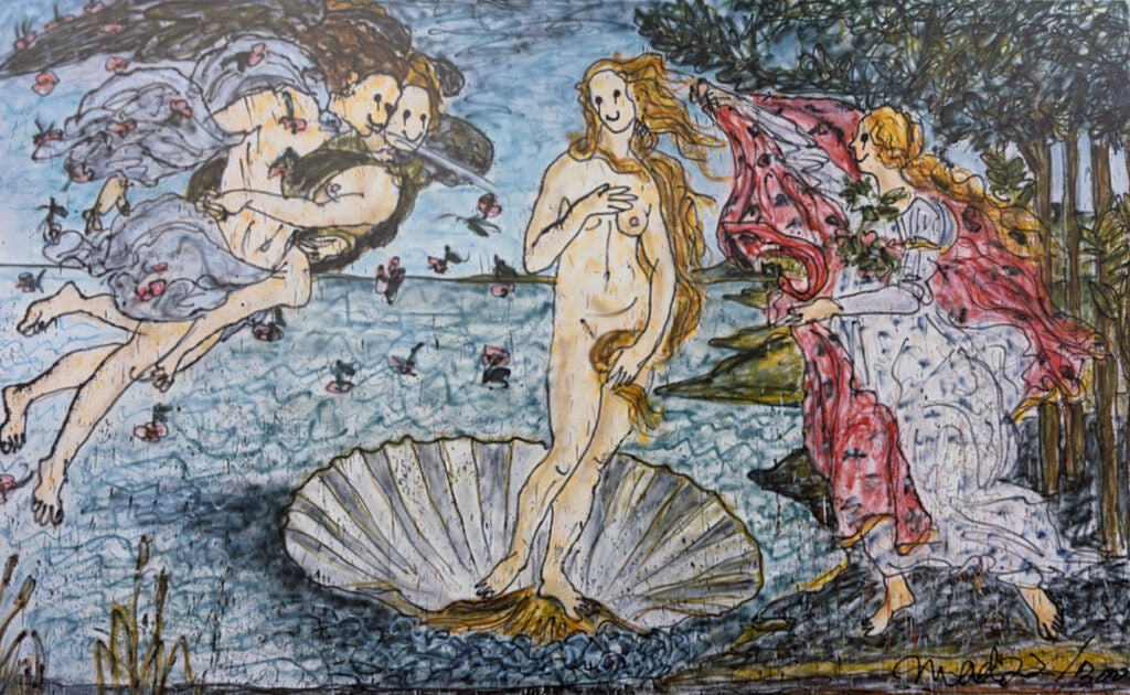 MADSAKI - The Birth of Venus II (inspired by Sandro Botticelli)_P, 2023 - Pinto Gallery