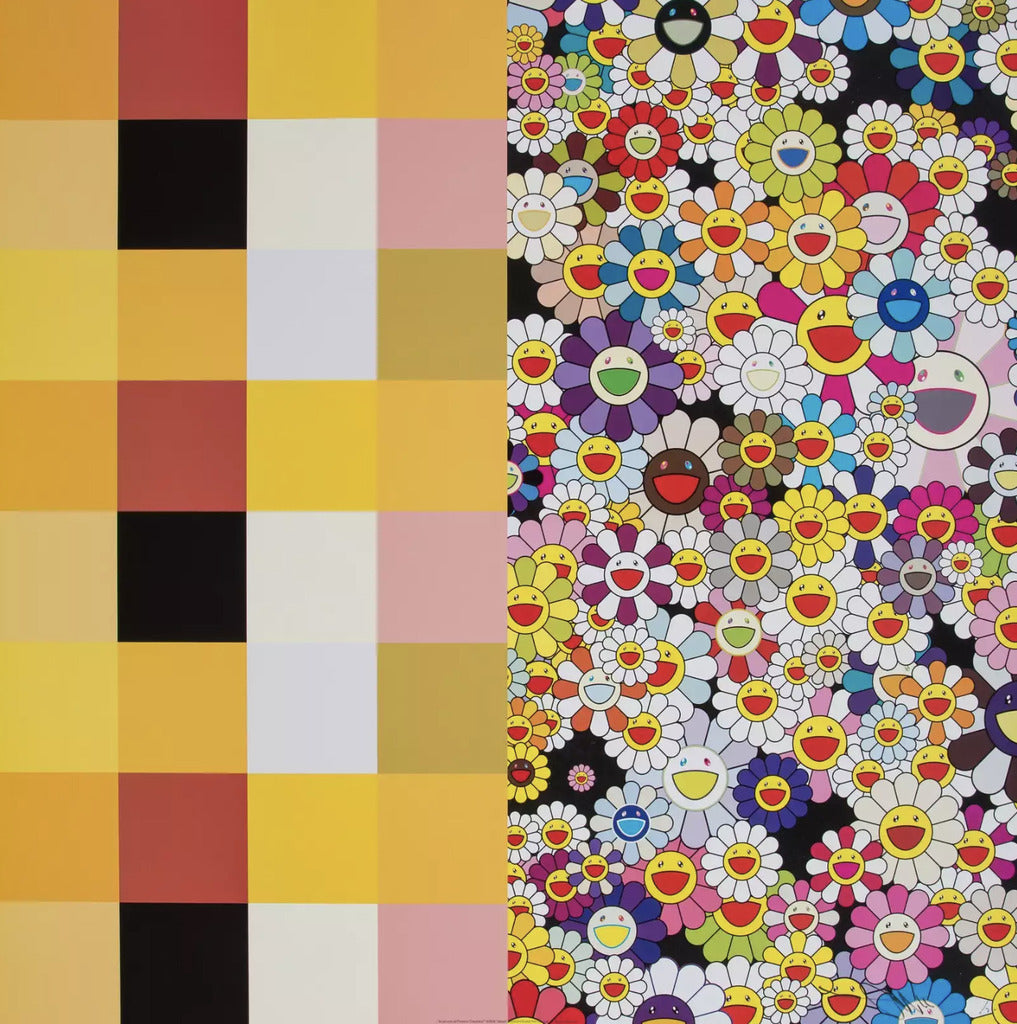 Takashi Murakami - Acupuncture Flowers (Checkers), 2008 - Pinto Gallery