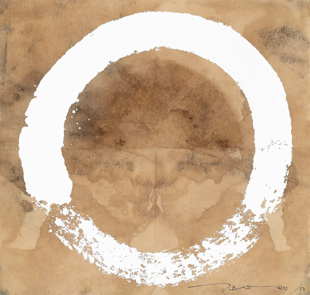 Takashi Murakami - Coffee Zen, Enso: White, 2020 - Pinto Gallery