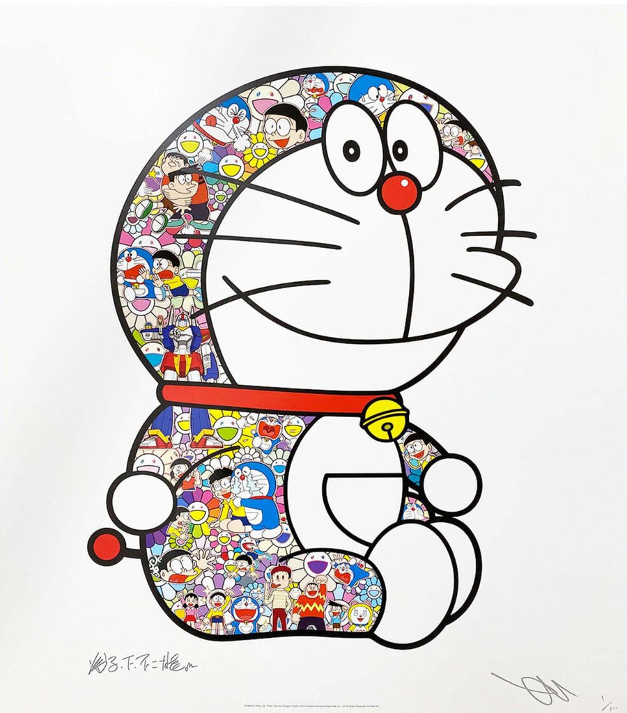 Takashi Murakami - Doraemon Sitting Up: “Every Day Is a Struggle, Nobita”, 2021 - Pinto Gallery