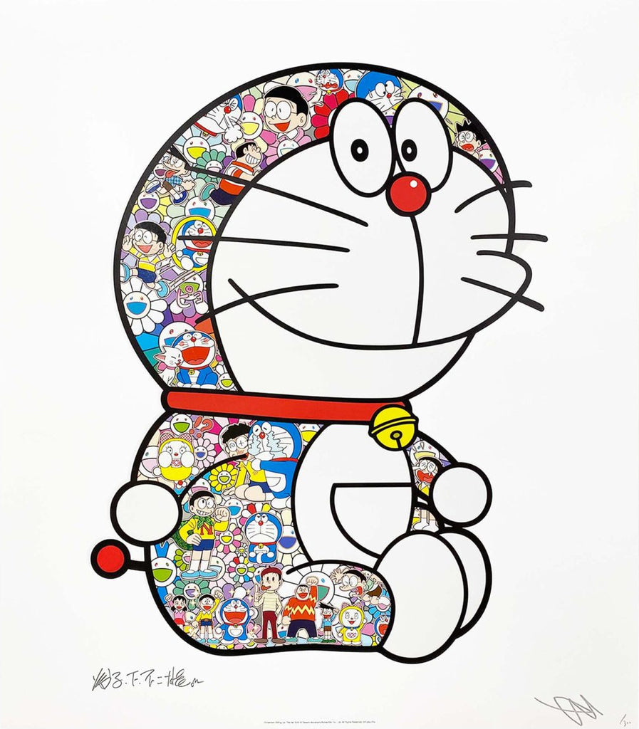 Takashi Murakami - Doraemon Sitting Up: “He-he”, 2021 - Pinto Gallery