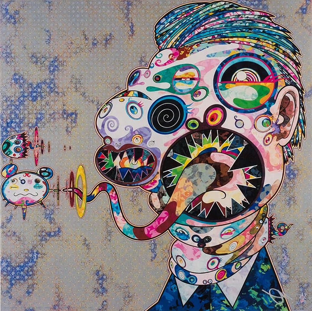 Takashi Murakami - Homage to Francis Bacon, Study for Head of George Dyer, 2016 - Pinto Gallery