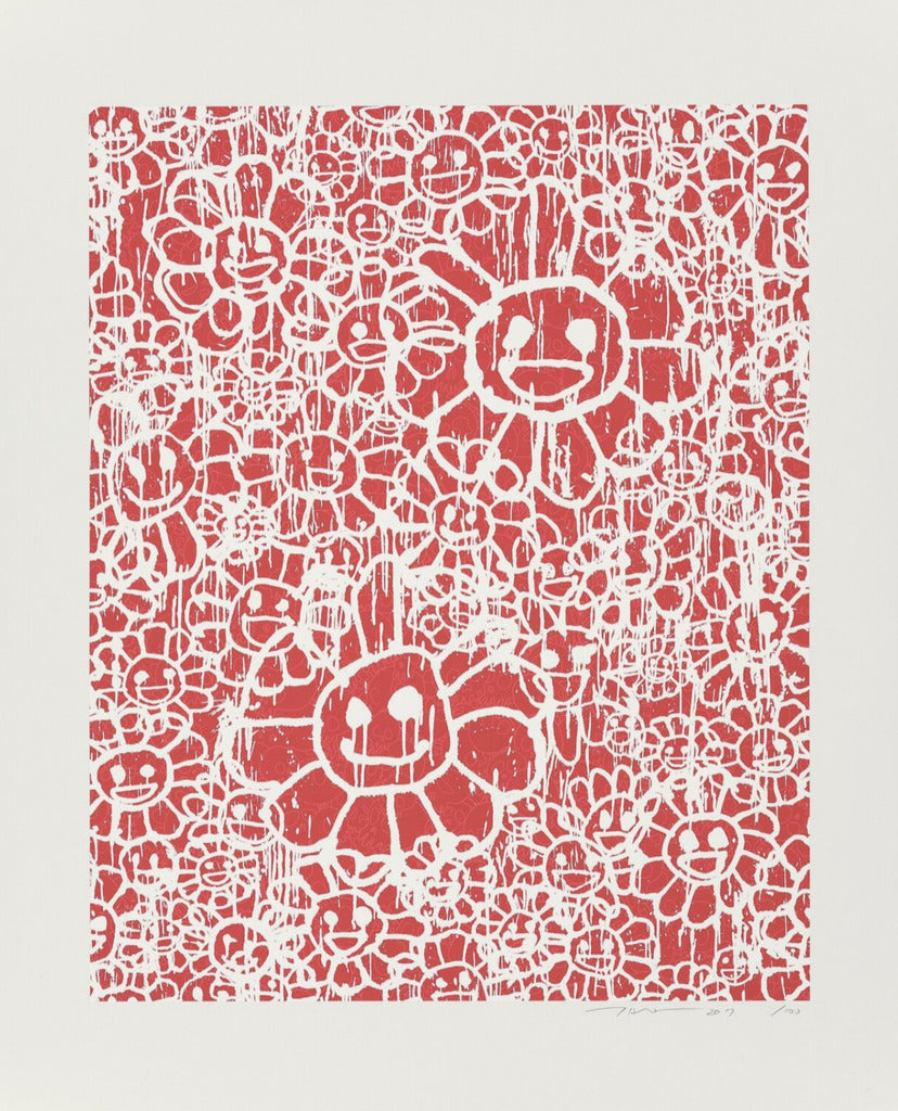 Takashi Murakami - MADSAKI Flowers A Red (working title), 2017 - Pinto Gallery