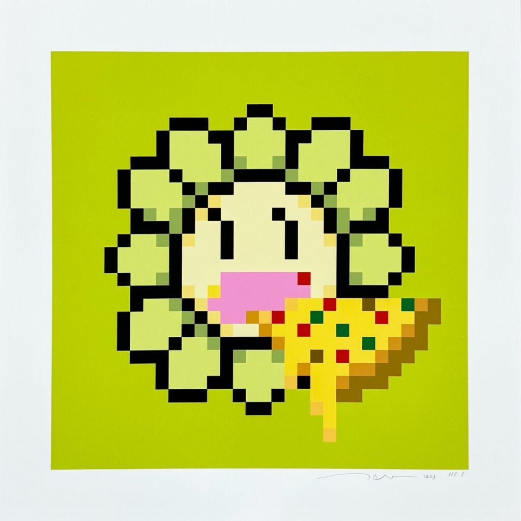 Takashi Murakami - Murakami Flower #9489 Pizza, 2023 - Pinto Gallery