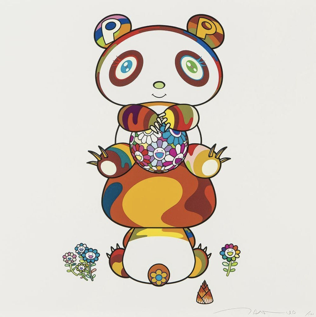 Takashi Murakami - Panda Cubs Seated, This Way and That, 2020 - Pinto Gallery