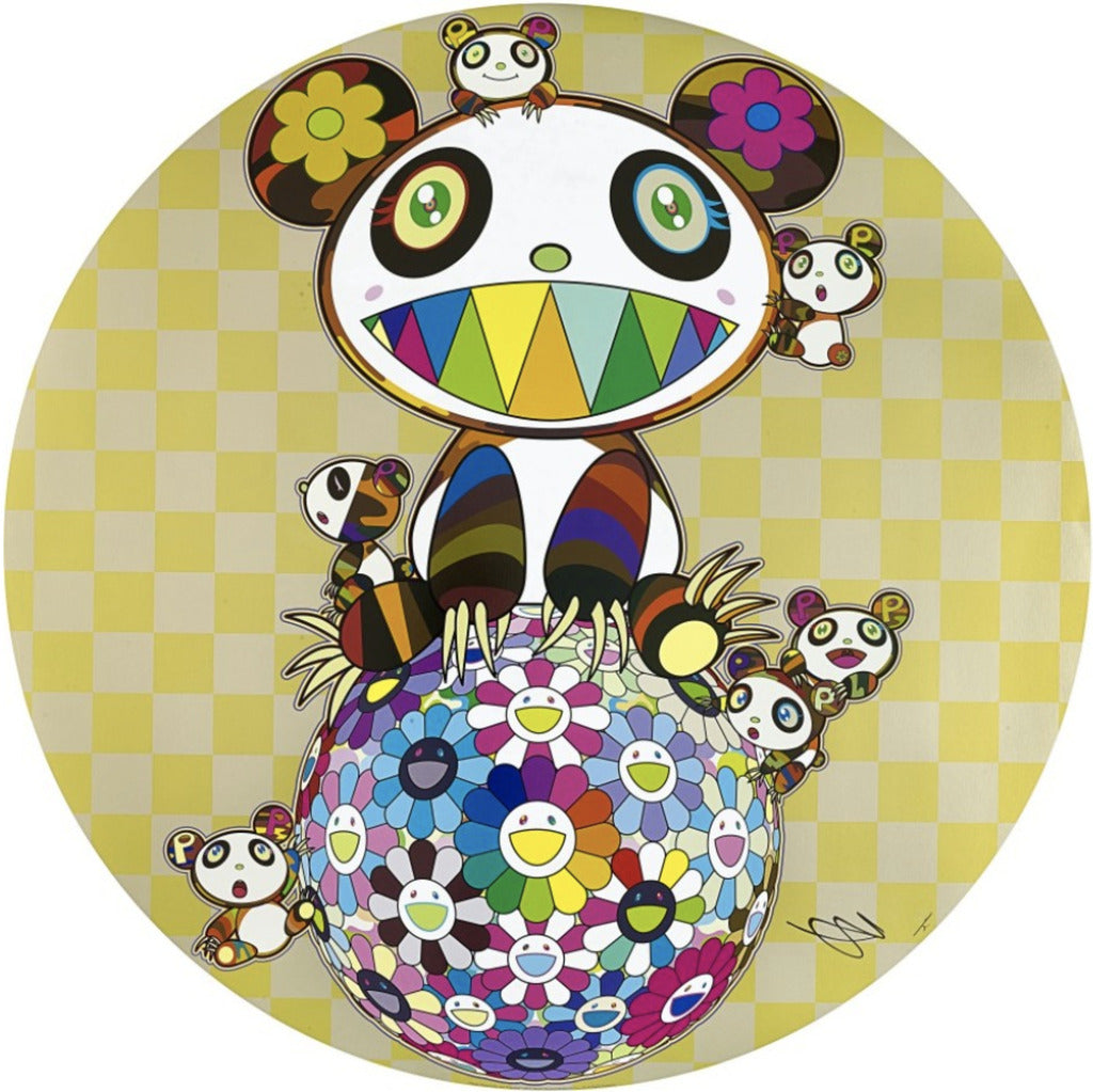 Takashi Murakami - Panda, Panda Cubs and Flower Ball, 2019 - Pinto Gallery