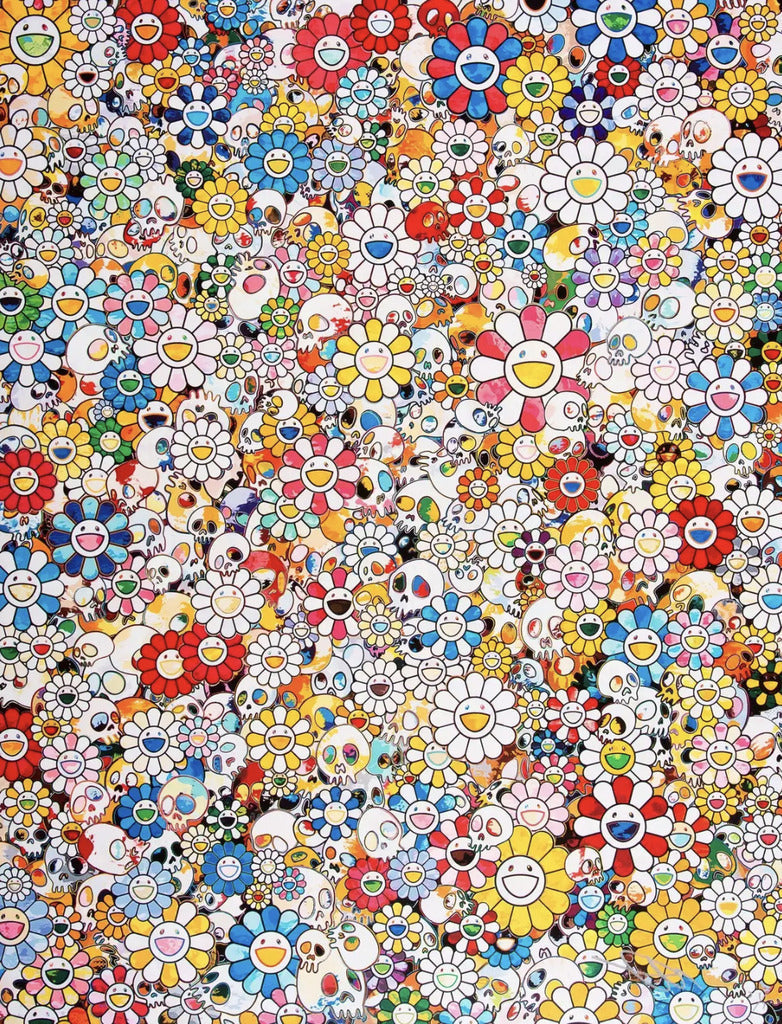 Takashi Murakami - Skulls & Flowers Multicolor, 2013 - Pinto Gallery