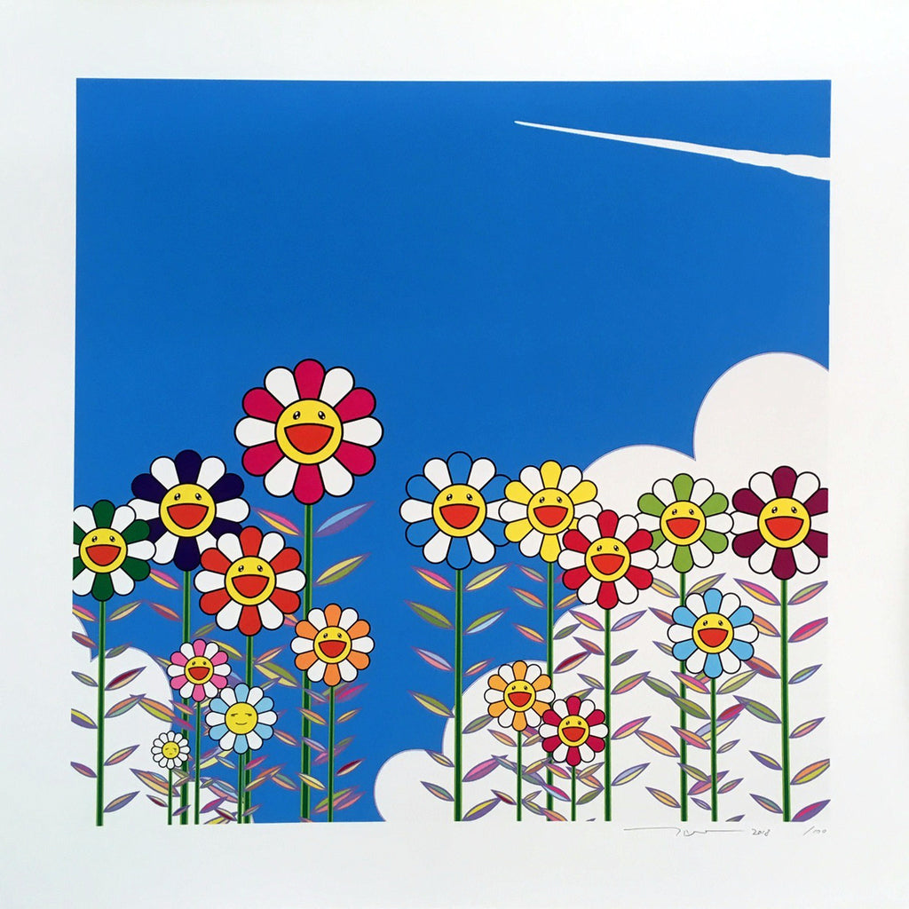 Takashi Murakami - Vapor Trail in the Blue Summer Sky, 2018 - Pinto Gallery