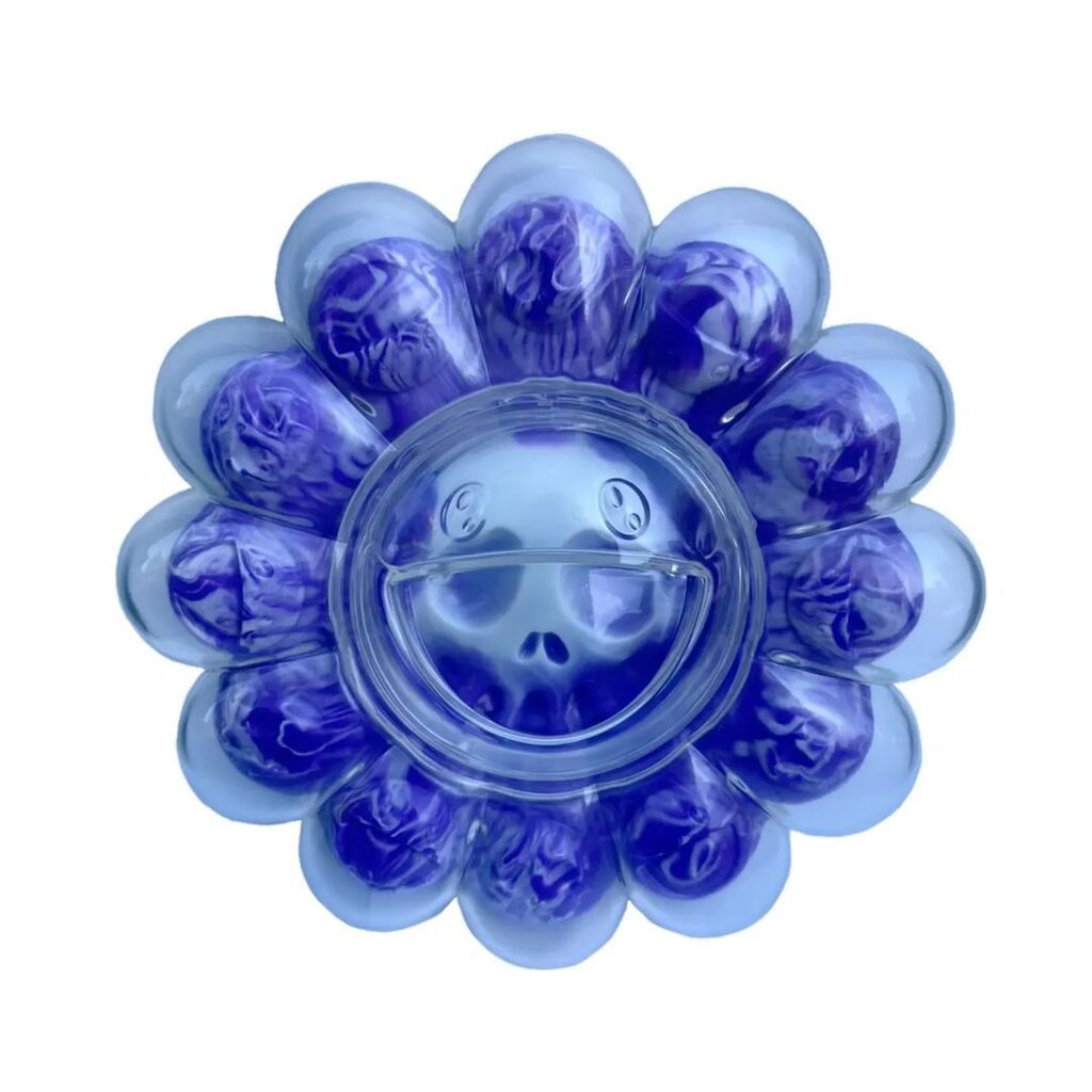 Takashi Murakami - X-Ray Flowers (Marbled Blue), 2023 - Pinto Gallery