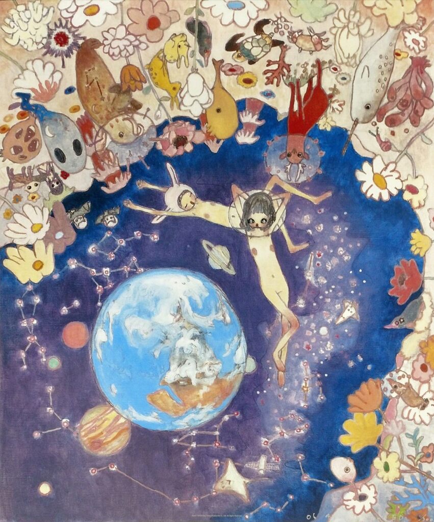 Aya Takano - Earth seen from the moon, 2006 - Pinto Gallery