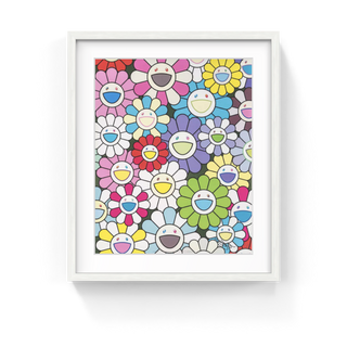 A Little Flower Painting: Yellow, White, and Purple Flowers, 2018-Takashi Murakami-Pinto Gallery