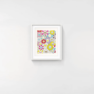 A Little Flower Painting: Yellow, White, and Purple Flowers, 2018-Takashi Murakami-Pinto Gallery