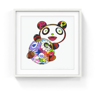 A Panda Cub Hugging a Ball of Flowers, 2020-Takashi Murakami-Pinto Gallery