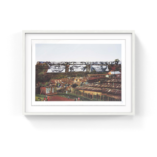 Action in Kibera Slum, Train Passage 1 , Kenya, 2009, 2010-JR-Pinto Gallery