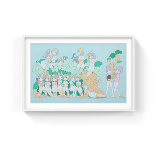 Ai Madonna - Blue Wall -Happy De Matomeruna-, 2015 - Pinto Gallery