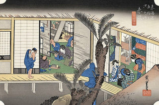 Akasaka -Entertainers at the Inn, After 1833-Utagawa Hiroshige (Andō Hiroshige)-Pinto Gallery