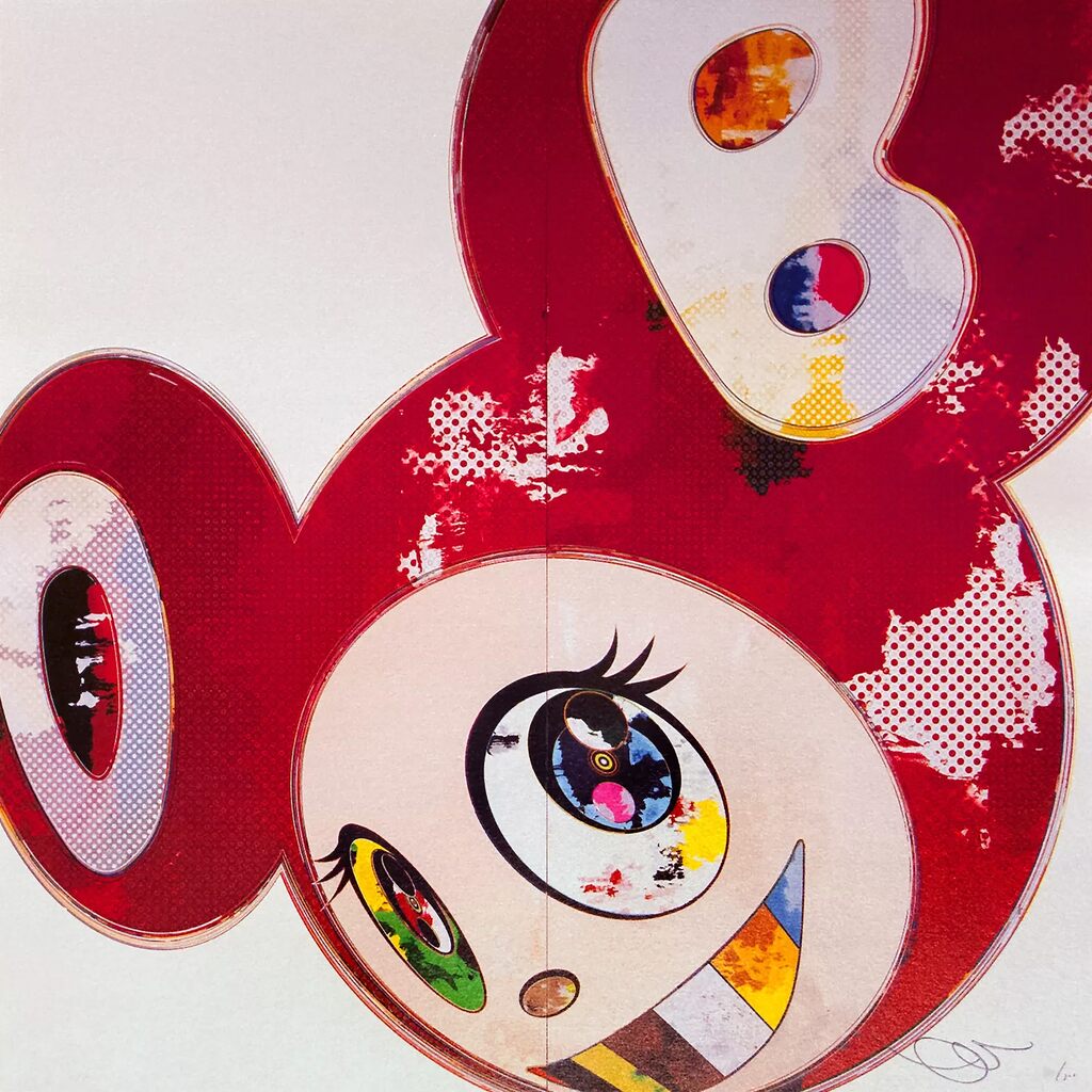 Takashi Murakami - And Then 3000 Red, 2013 - Pinto Gallery