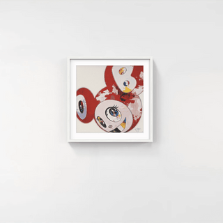 And Then x 6 (Red: The Polke Method), 2013-Takashi Murakami-Pinto Gallery