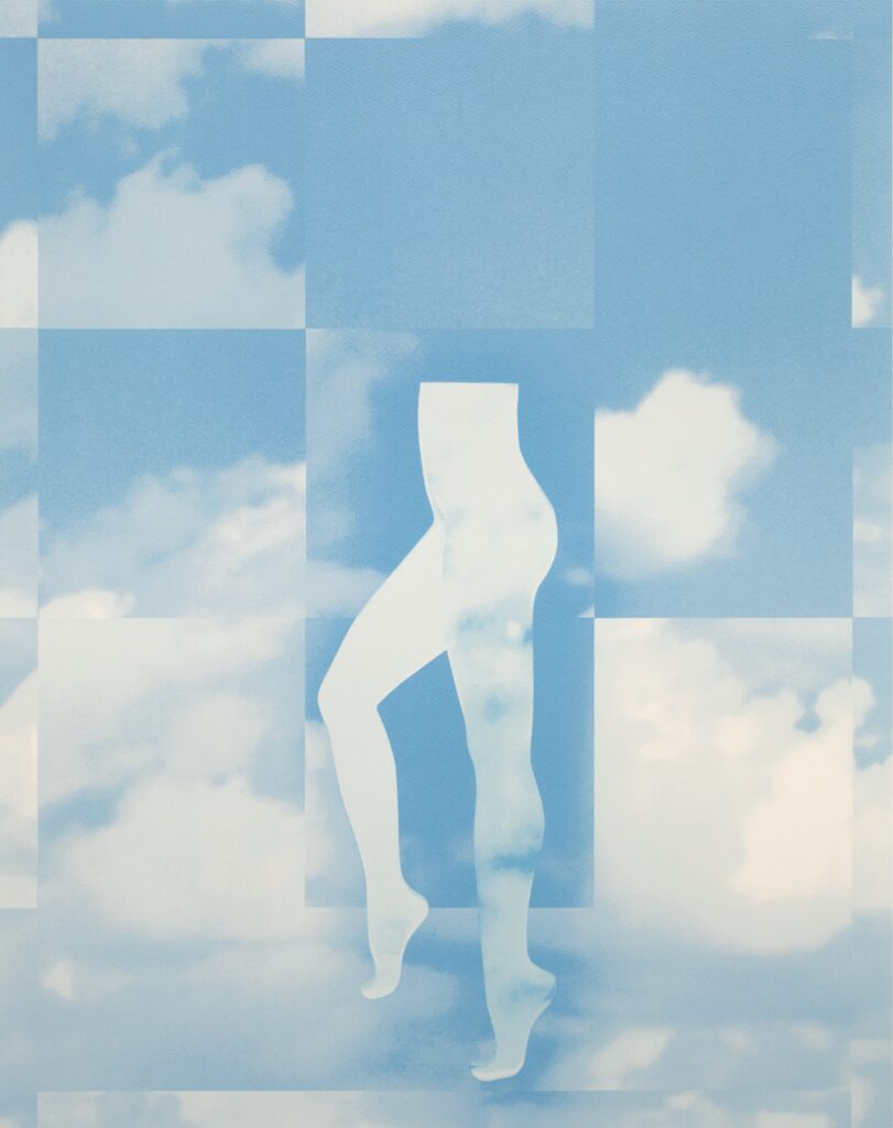 Anthea Hamilton - Cloudy Legs with Scrambled Sky, 2022 - Pinto Gallery