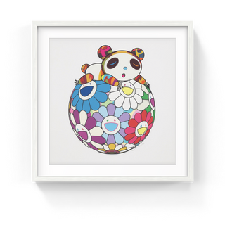 Atop a Ball of Flowers, a Panda Cub Sleeps Soundly, 2020-Takashi Murakami-Pinto Gallery