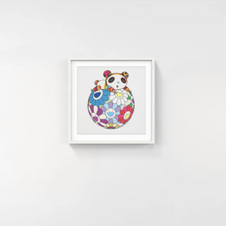 Atop a Ball of Flowers, a Panda Cub Sleeps Soundly, 2020-Takashi Murakami-Pinto Gallery