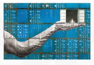 Ballerina in containers On the Edge, Le Havre, France, 2023-JR-Pinto Gallery
