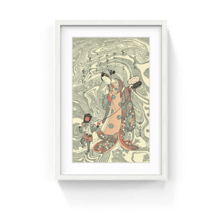 Beauty as a Monkey Trainer in the New Year, After 1765-Suzuki Harunobu-Pinto Gallery