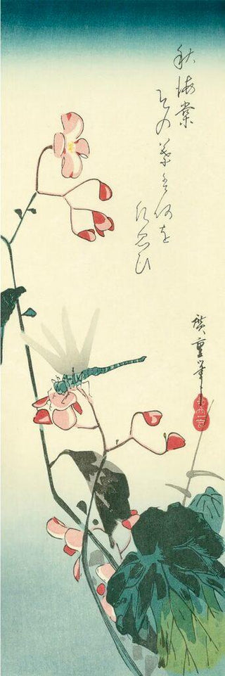 Begonia and Dragon-fly, After 1832-Utagawa Hiroshige (Andō Hiroshige)-Pinto Gallery