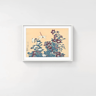 Bellflower and Dragon-fly, After 1830-Katsushika Hokusai-Pinto Gallery