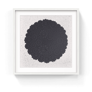 Black Flowers Round (TM/KK For BLM), 2020-Takashi Murakami-Pinto Gallery