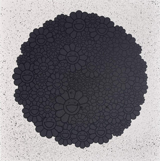 Black Flowers Round (TM/KK For BLM), 2020-Takashi Murakami-Pinto Gallery