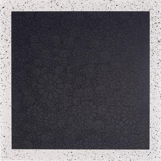 Black Flowers & Skulls Square (TM/KK For BLM), 2020-Takashi Murakami-Pinto Gallery