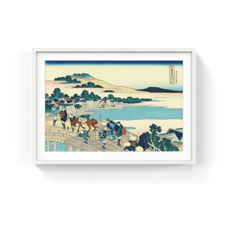 Bridge at Fukui Echizen Province, After 1833-Katsushika Hokusai-Pinto Gallery