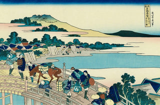 Bridge at Fukui Echizen Province, After 1833-Katsushika Hokusai-Pinto Gallery