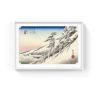Bright Snow at Kameyama, After 1833-Utagawa Hiroshige (Andō Hiroshige)-Pinto Gallery