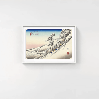 Bright Snow at Kameyama, After 1833-Utagawa Hiroshige (Andō Hiroshige)-Pinto Gallery
