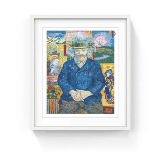 By Copying Vincent van Gogh's "Portrait of Père Tanguy", I Immerse Myself in the Mood of the Cognitive Revolution Sparked by the Rise of Japonisme, 2025-Takashi Murakami-Pinto Gallery
