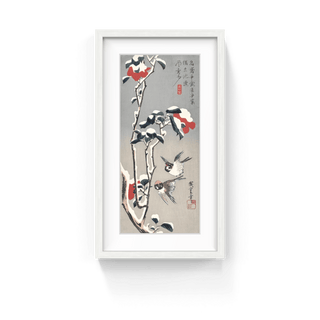 Camellias and Sparrows in Snow, After 1834-Utagawa Hiroshige (Andō Hiroshige)-Pinto Gallery