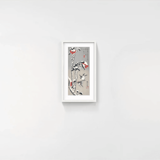 Camellias and Sparrows in Snow, After 1834-Utagawa Hiroshige (Andō Hiroshige)-Pinto Gallery