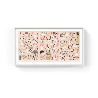 Cats Suggested as the Fifty-three Stations of the Tokaido Road, After 1842-Utagawa Kuniyoshi-Pinto Gallery